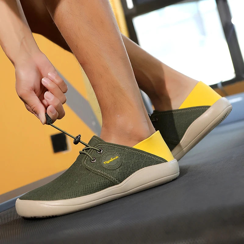 New Breathable Mesh Men Barefoot Wide-toed Shoes barefoot casual shoes and Anti slip and wear-resistant outdoors fitness sneaker