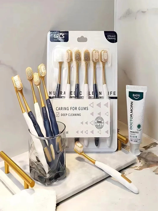 Cepillo de dientes de cerdas suaves para adultos | Protección suave para las encías