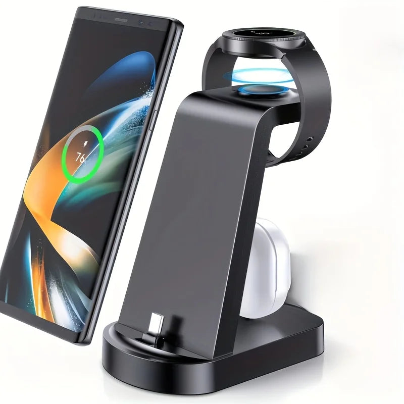 18W 3-in-1 Wireless Charging Station for iPhone, Watch & AirPods
