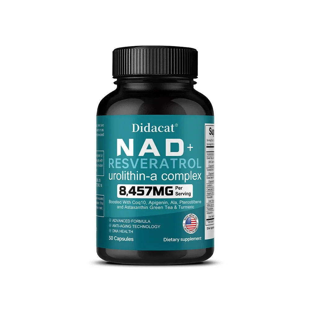 NAD+ Resveratrol Capsules | Antioxidant & Anti-Aging Support