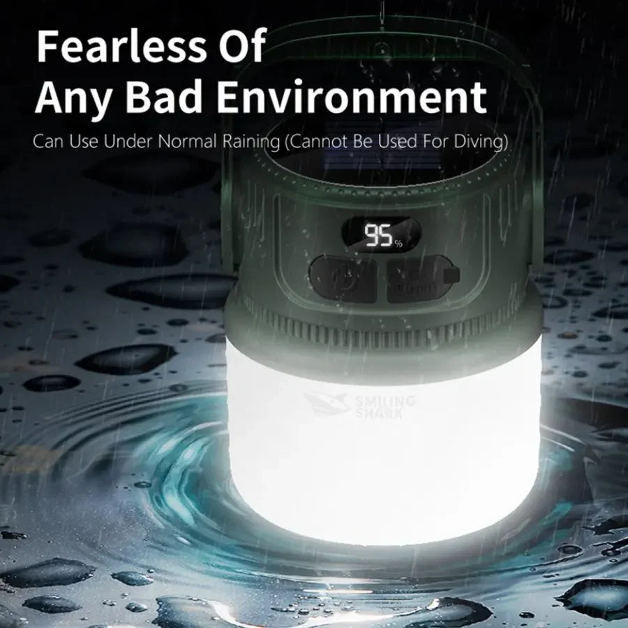 Portable Solar LED Camping Lantern | Lightweight Night Lamp