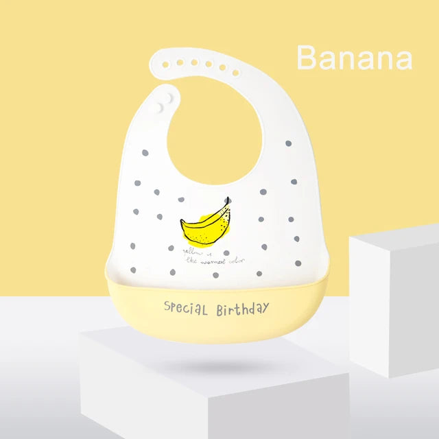 Waterproof Silicone Baby Bibs | Adjustable Cute Feeding Aprons