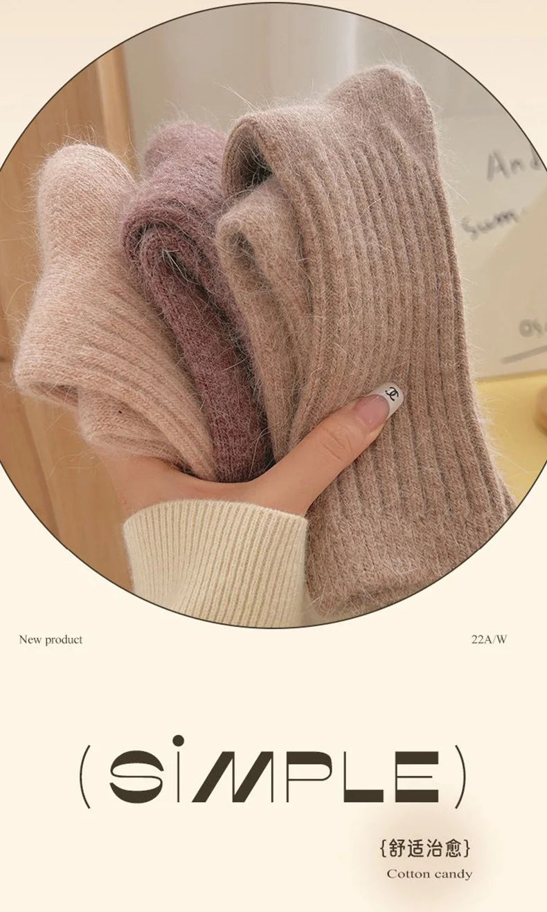 Women's Cashmere Wool Thermal Socks | Thick Warm Winter Socks