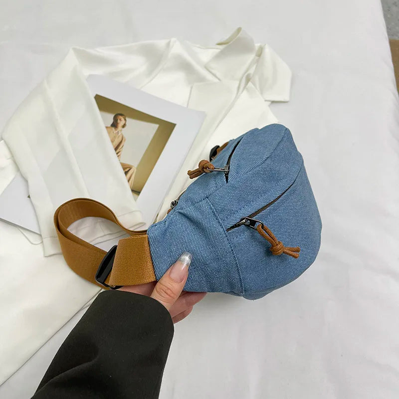 Casual Corduroy Belt Bags for Women | Stylish Fanny Pack