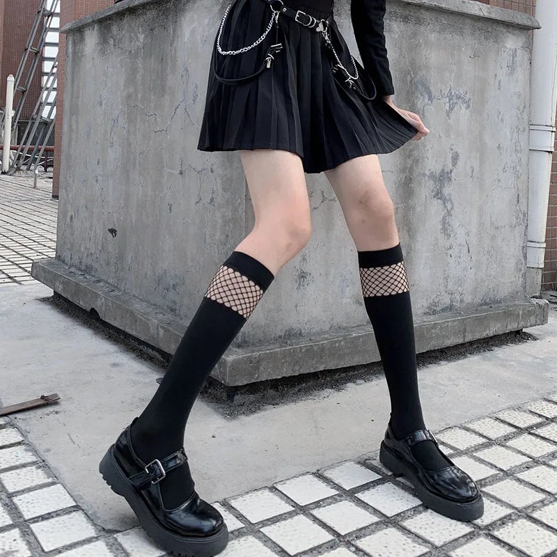 Gothic Long Sexy Stockings | Dark Harajuku Thigh High Hosiery