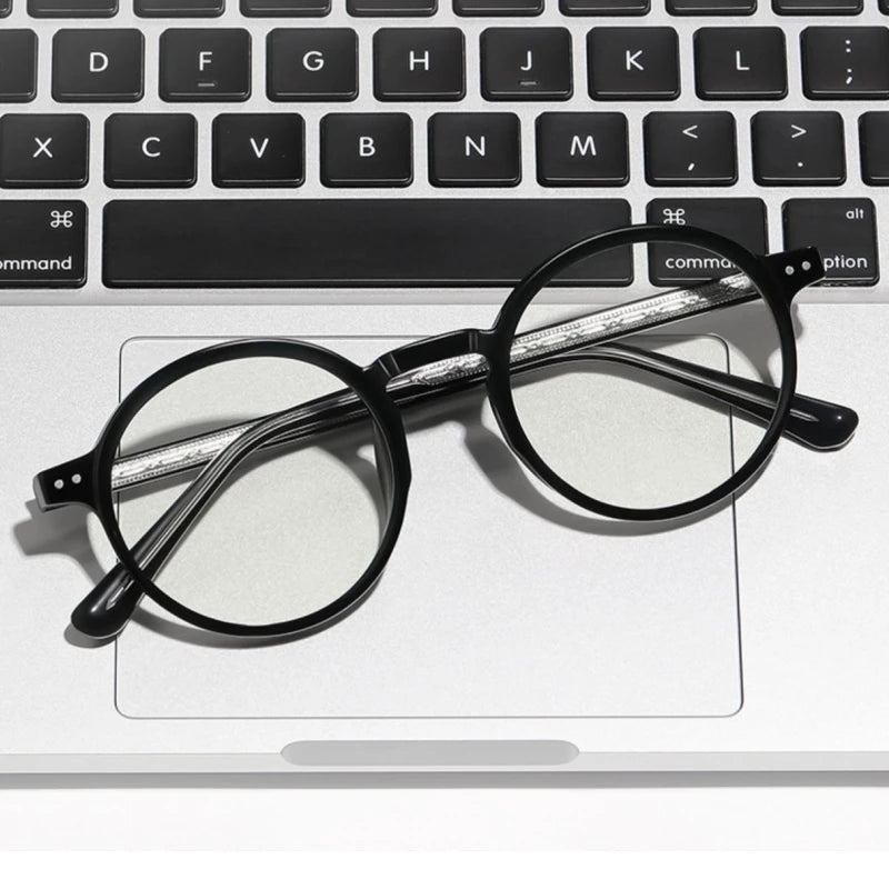 Retro Round Prescription Glasses for Stylish Vision Enhancement