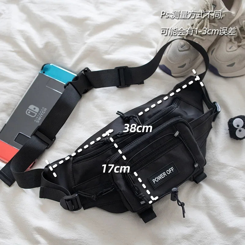 Punk Hip Hop Tactical Techwear Chest Bag Unisex Motorcycle Sport Waterproof Shoulder Crossbody Bags Outdoor Casual Fanny Pack 가방