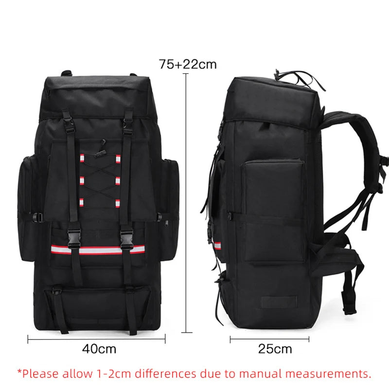 Large 130L Hiking Camping Backpack | Durable Outdoor Rucksack