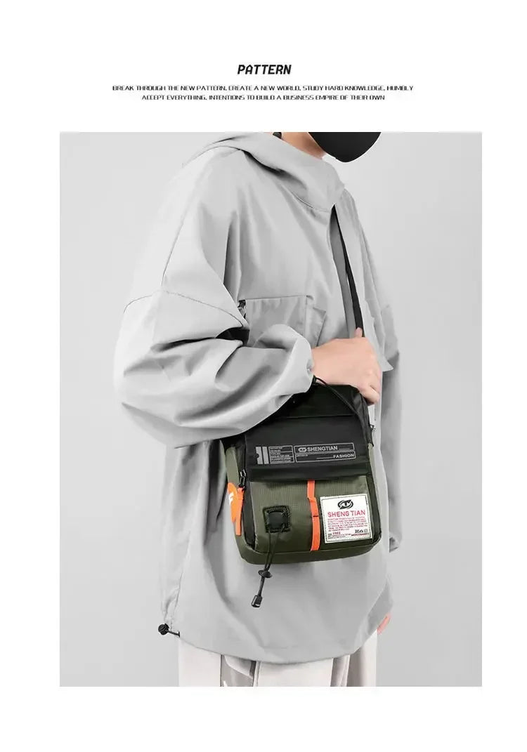 Men's Waterproof Messenger Shoulder Bag | Stylish Crossbody Bag