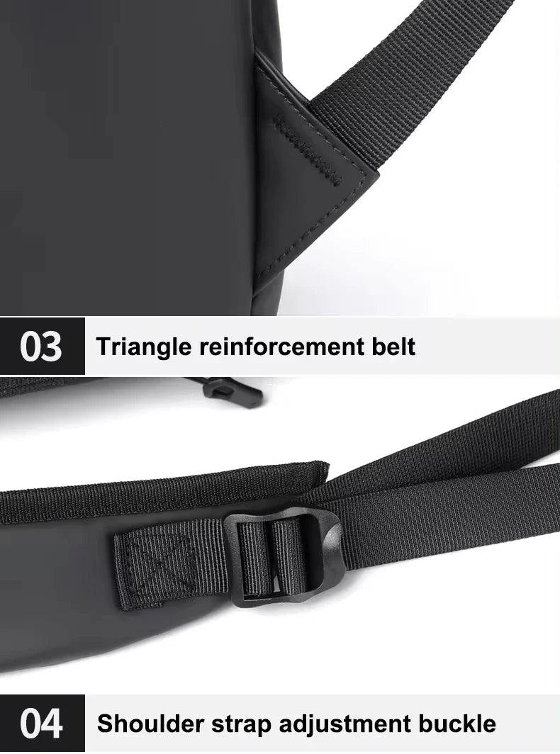 Stylish Men's Leather Backpack | Durable Laptop Bag for Teens