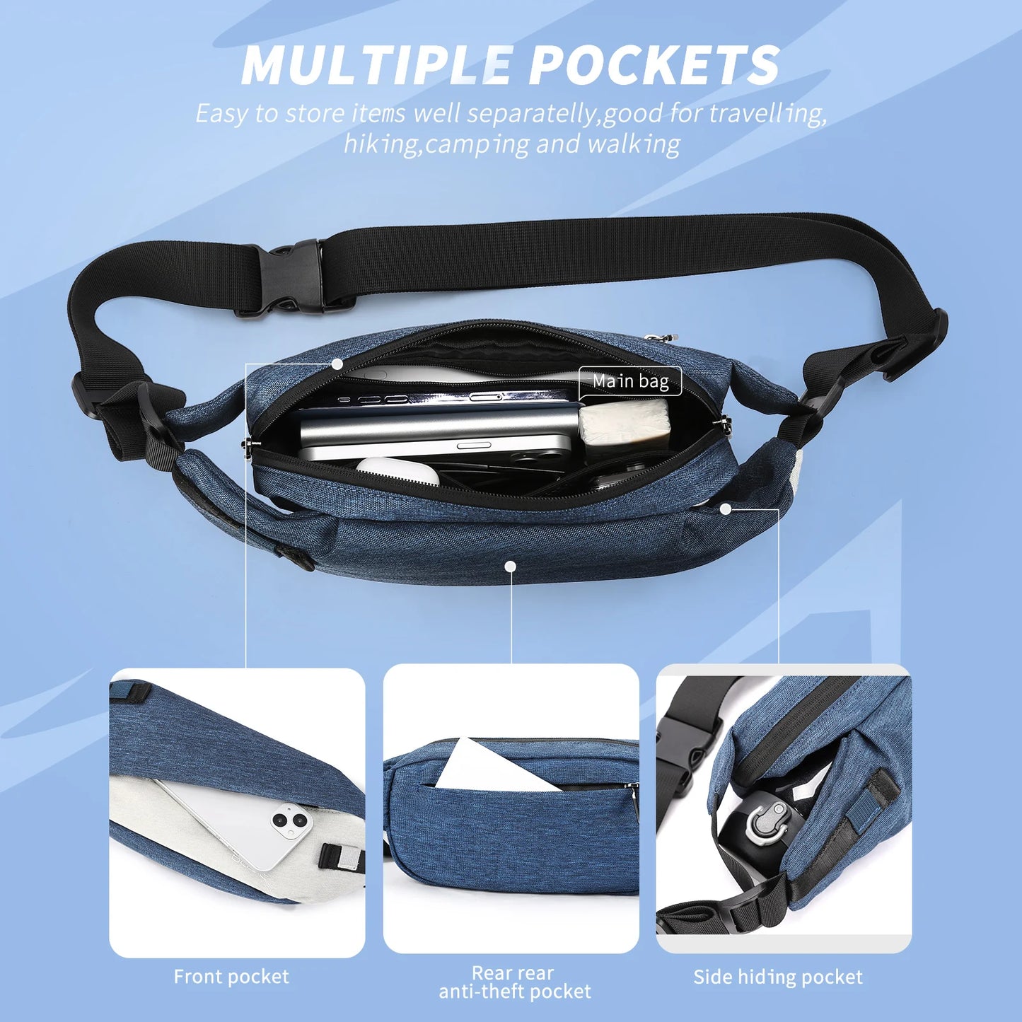 Anti-Theft Crossbody Sling Bag | Versatile Backpack for Everyone