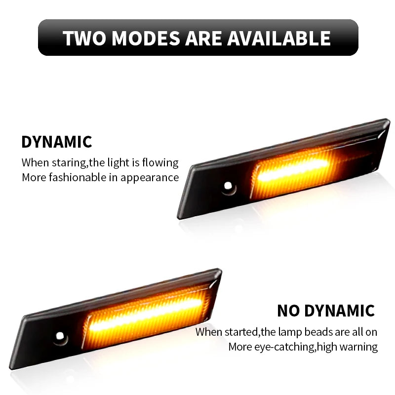 Dynamic LED Turn Signal Side Marker Lights for E36 Series