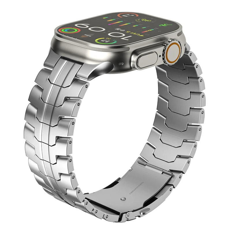 Titanium Color Metal Strap for Apple Watch | Premium Quality Band