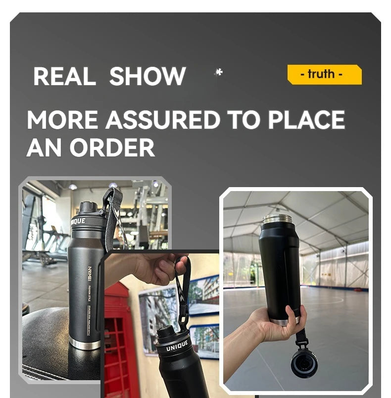 1L Insulated Stainless Steel Water Bottle | Vacuum Flask for Outdoors