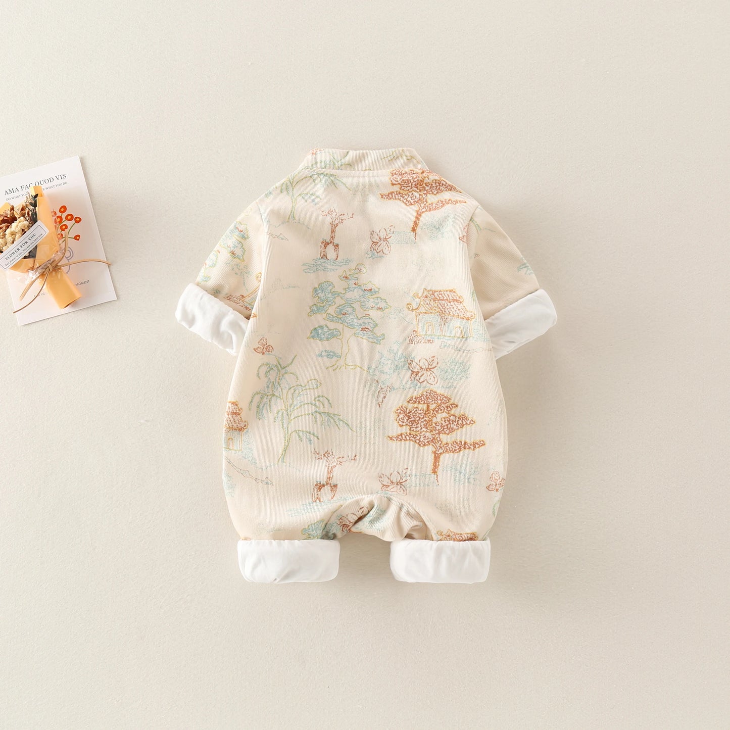 Unisex Baby Jumpsuits | Adorable Floral Embroidery Spring Outfits