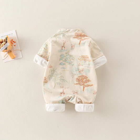 Unisex Baby Jumpsuits | Adorable Floral Embroidery Spring Outfits