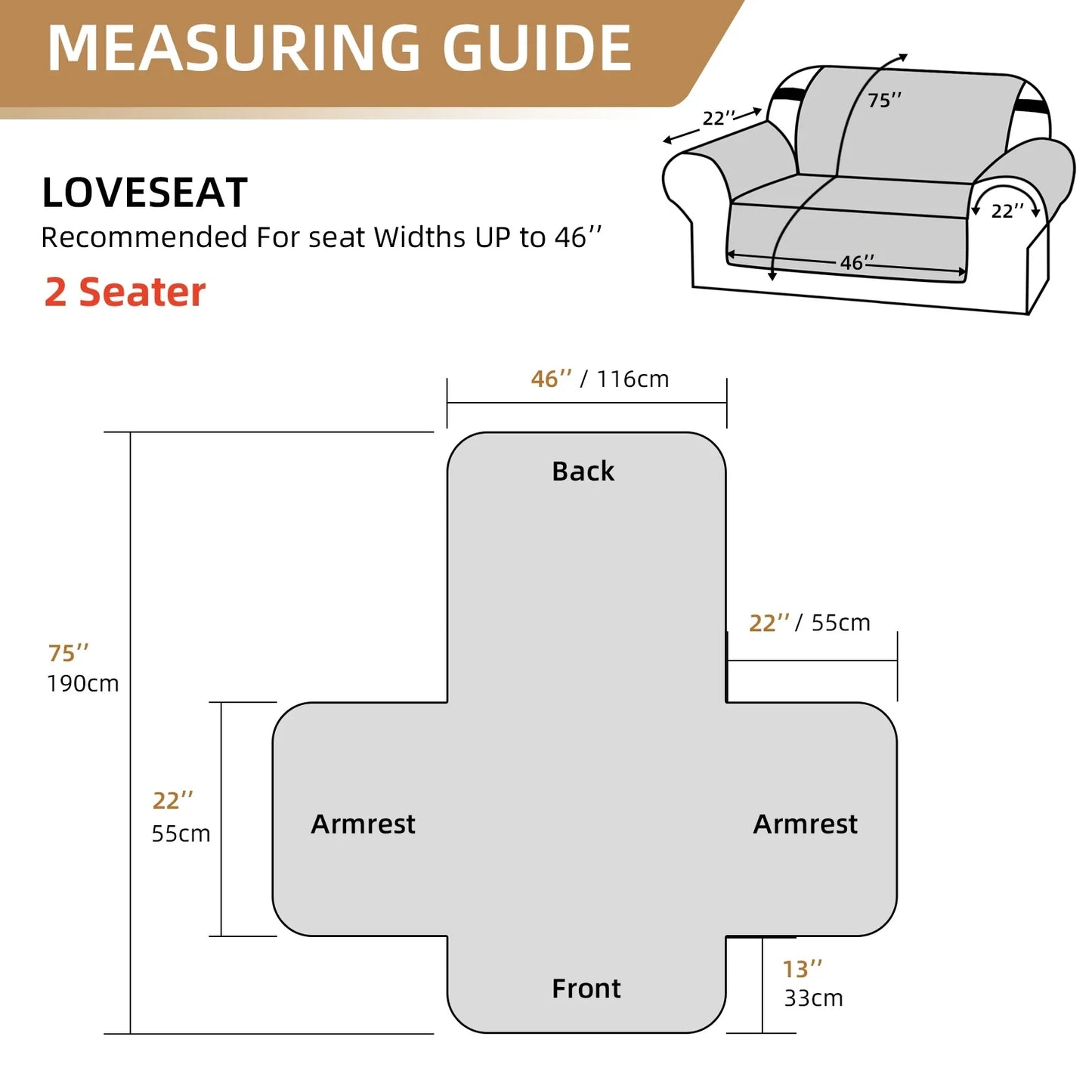 Waterproof Pet-Friendly Sofa Cover | Modern Diamond Pattern Slipcover