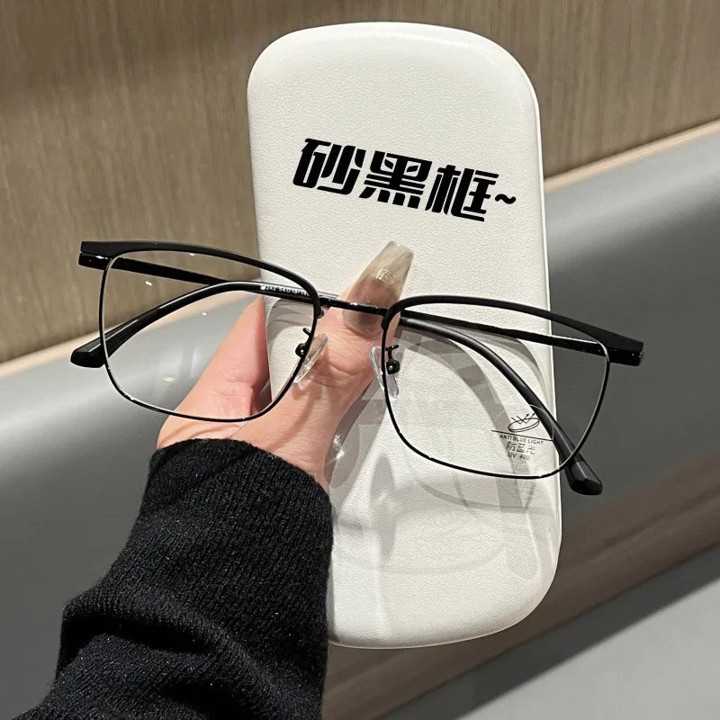 Rectangular Anti Blue Light Glasses | Stylish Nearsighted Eyewear