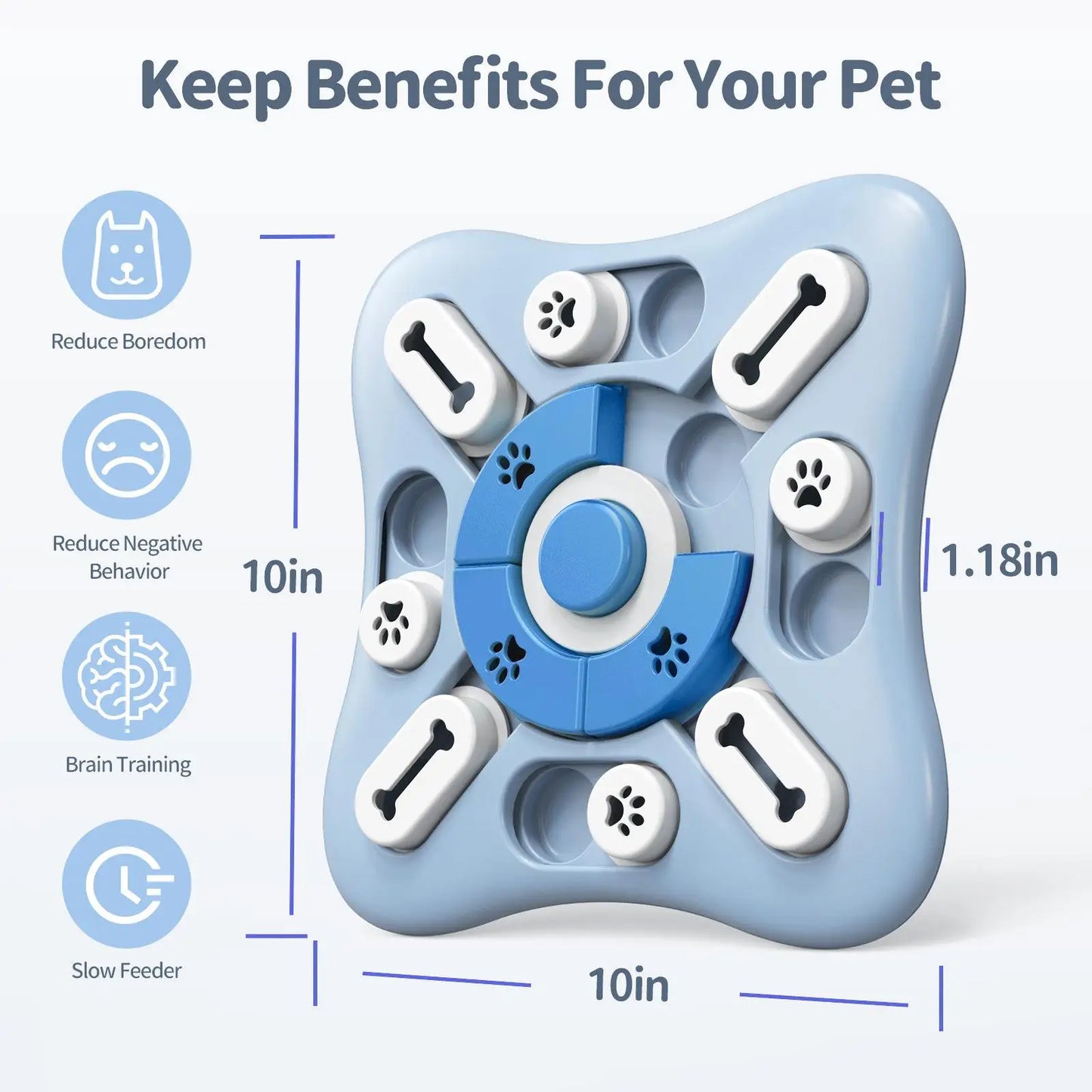 Interactive Dog Toy Slow Feeder | Enhance Puppy IQ & Fun