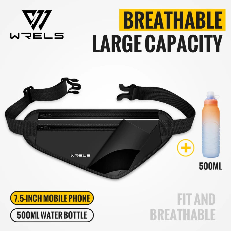 Adjustable Running Hydration Belt with Water Bottle Holder
