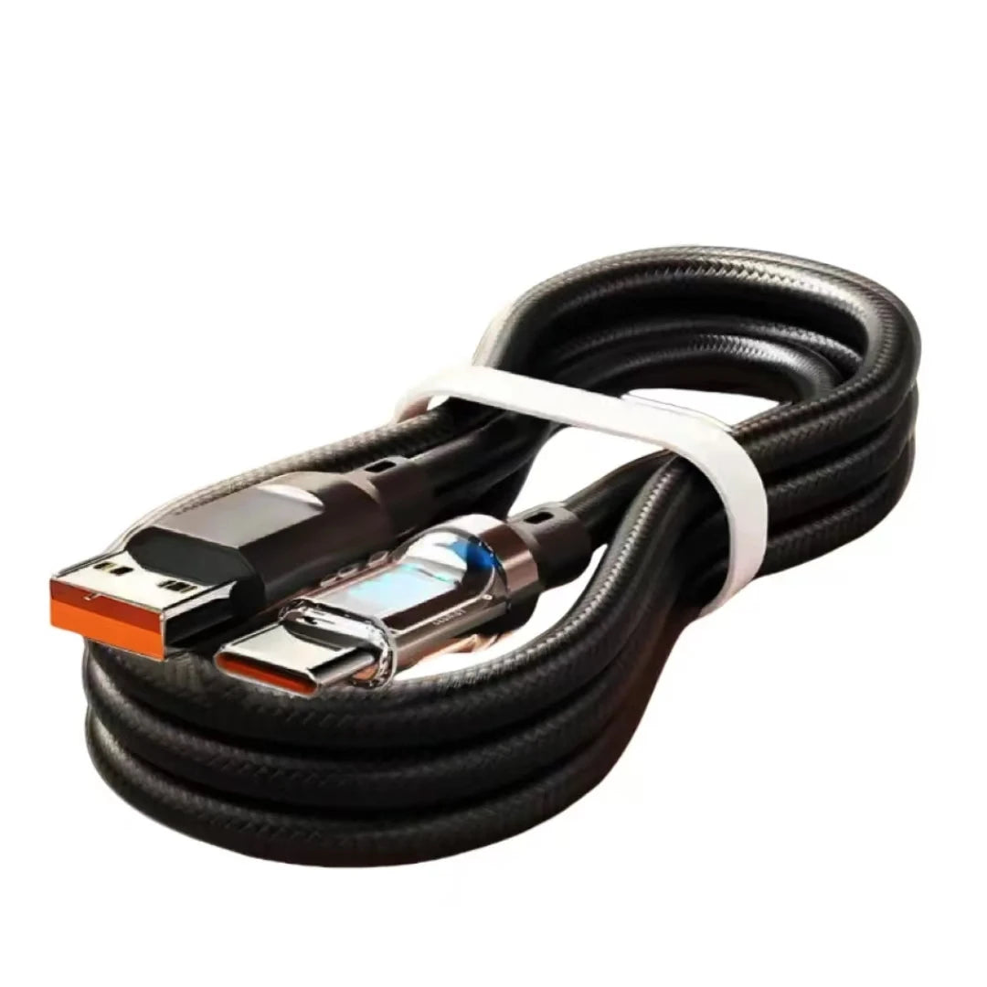Super Fast Charging USB to Type C Cable with LED Display