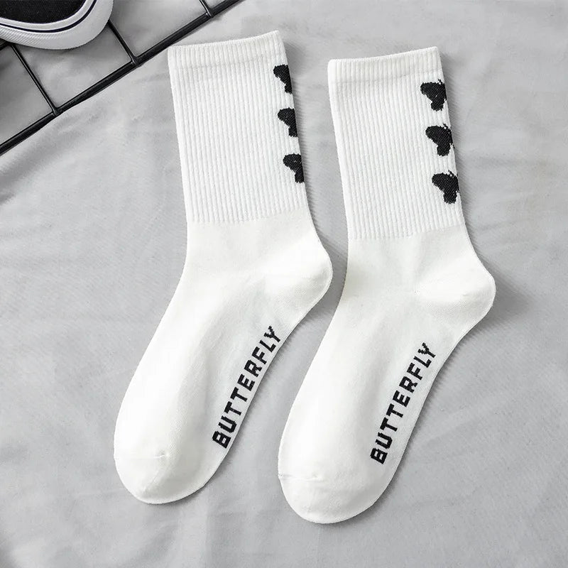 Cute Patterned Cotton Crew Socks for Women | Fun & Stylish Designs