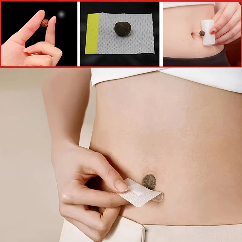 30PCS Belly Body Shaping Pills & Mugwort Navel Stickers | Reduce Swelling
