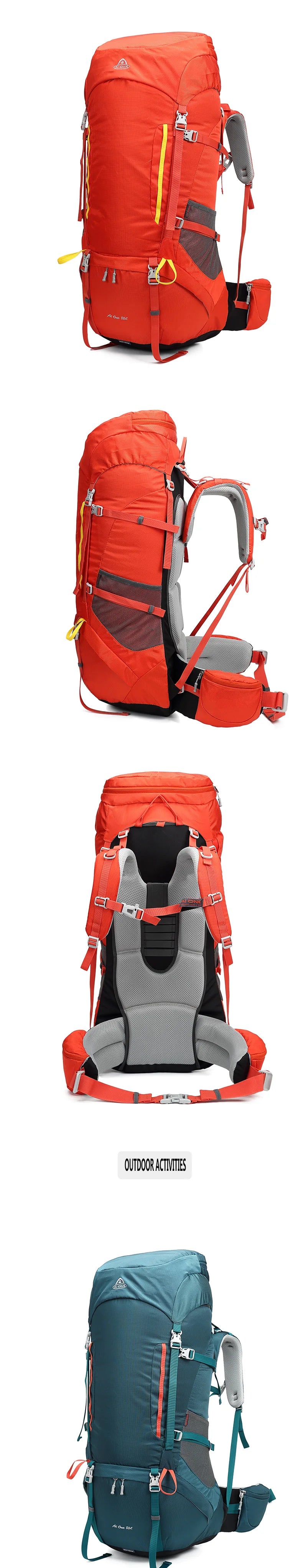 80L Large Capacity Travel Backpack | Waterproof Hiking Bag