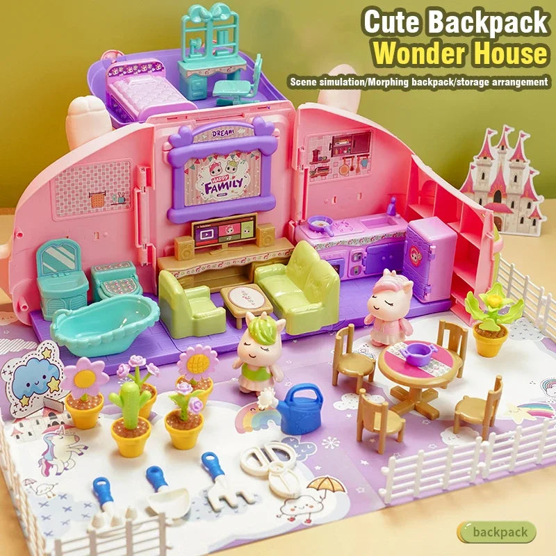 Miniature Doll House Playset | Enchanting Princess Scene for Kids