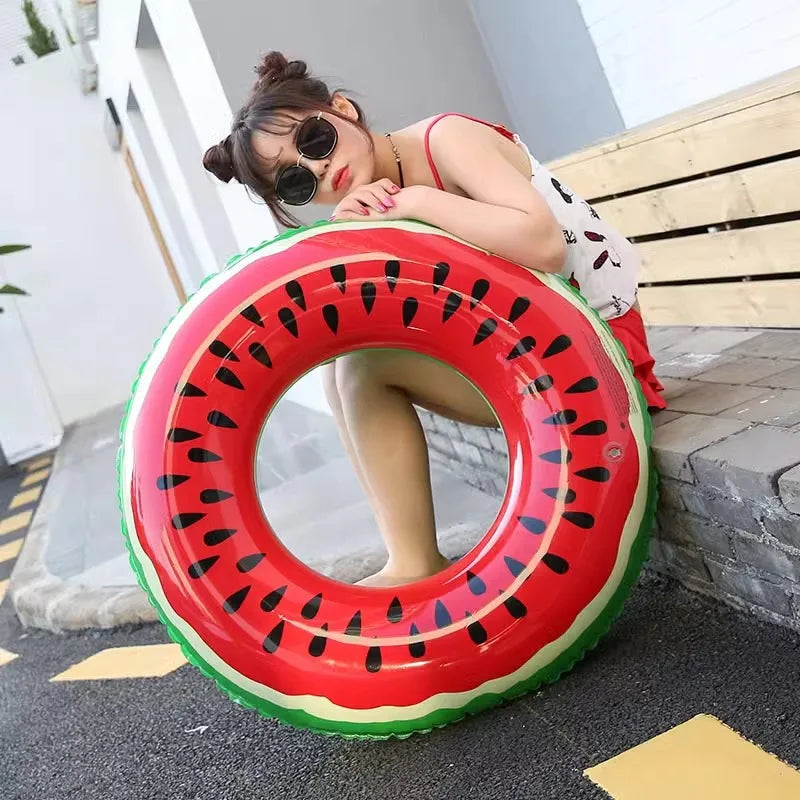 Watermelon Inflatable Pool Floats | Fun Summer Swimming Rings