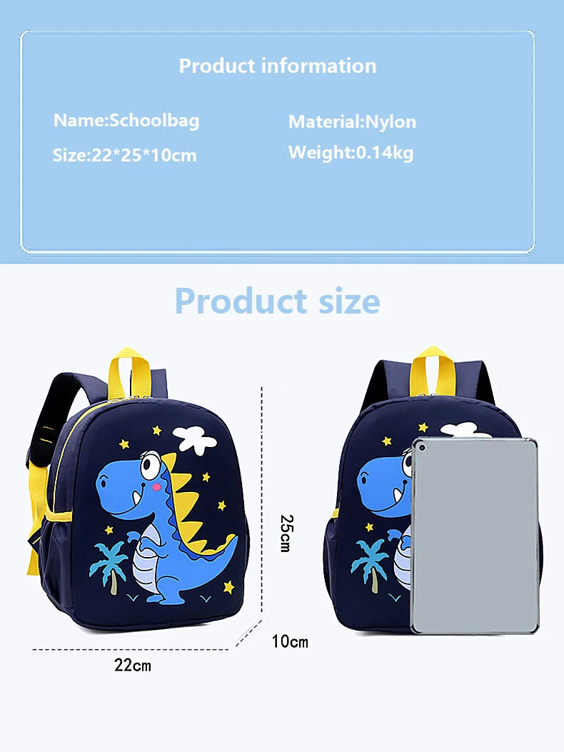 Cute Cartoon Dinosaur Baby Backpacks | Fun Adjustable School Bag