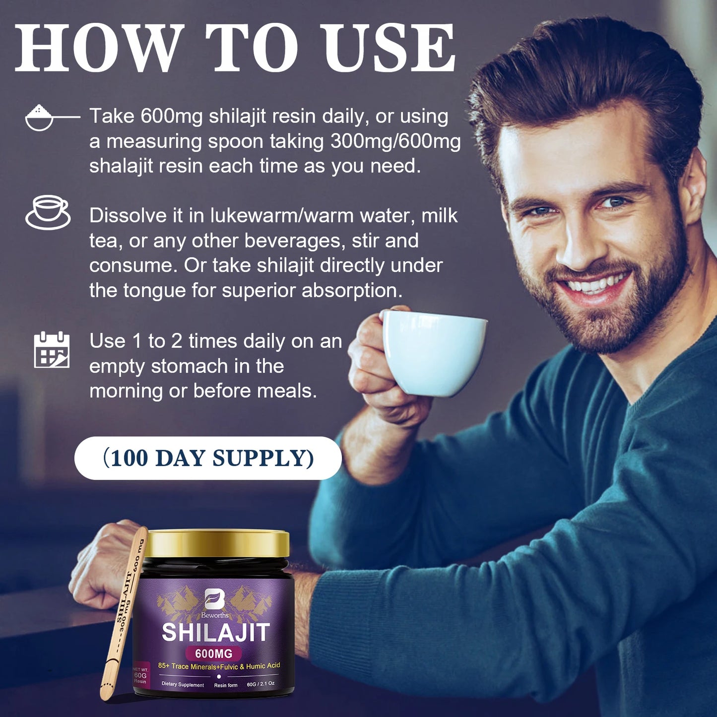Pure Himalayan Shilajit Resin - Natural Energy Supplement
