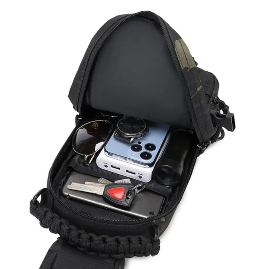 Tactical Men's Camping Chest Bag | Versatile Outdoors Sling Backpack