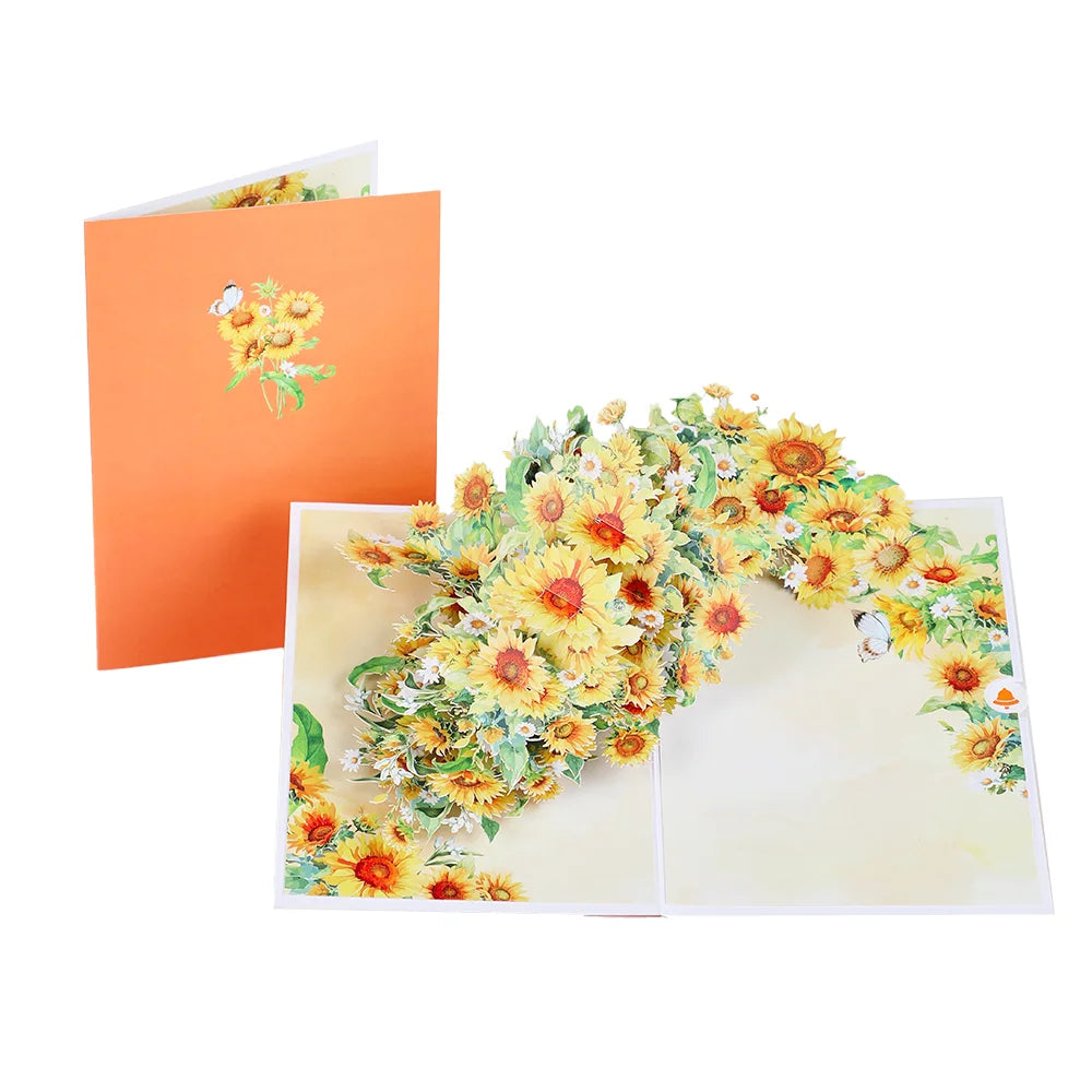 Elegant Floral Birthday & Holiday Greeting Card | Pink Rose Design