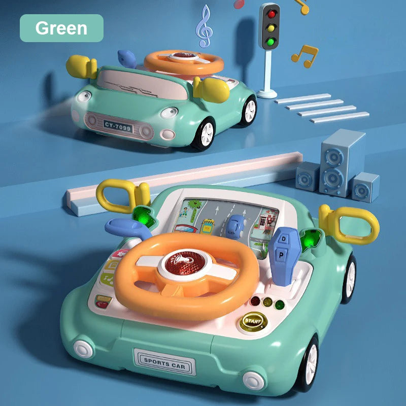 Juguete de volante eléctrico interactivo | Diversión musical sensorial