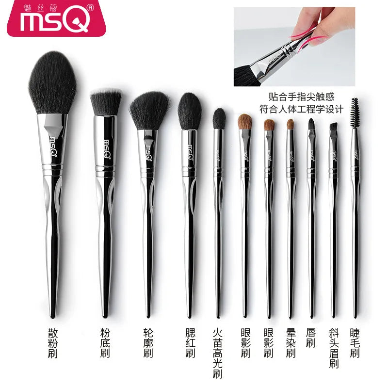 11PCS Professional Makeup Brush Set | Flawless Application Tool
