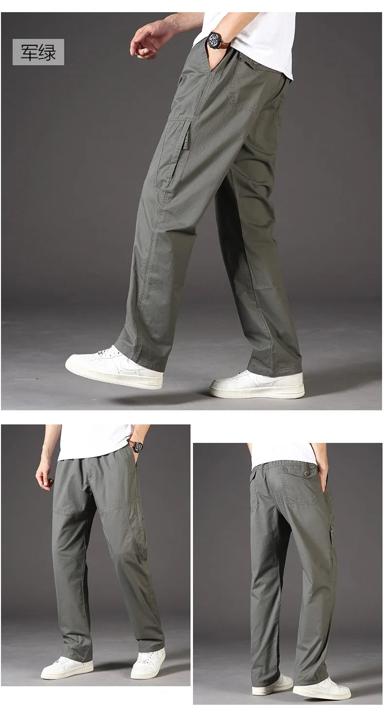 Men's Cotton Cargo Pants | Casual Sports Sweatpants for Every Day