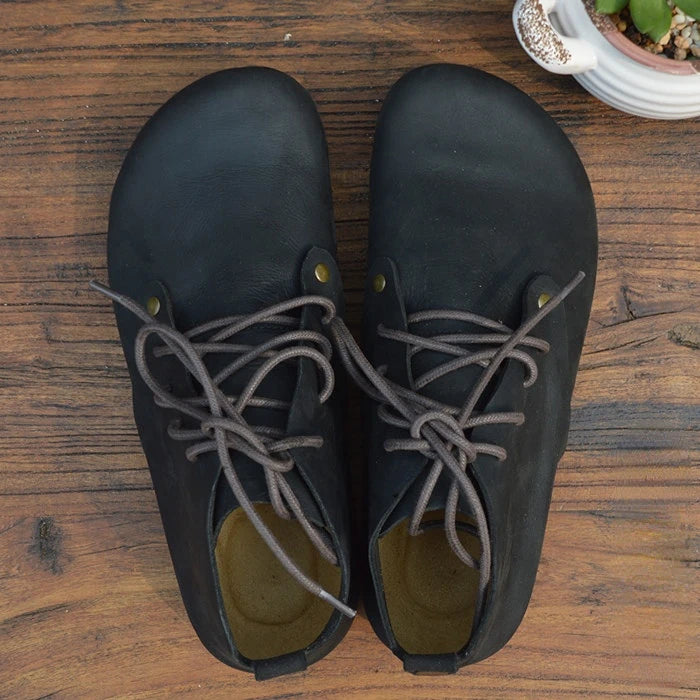 Handmade Genuine Leather High Top Women's Shoes | Stylish Casual Footwear