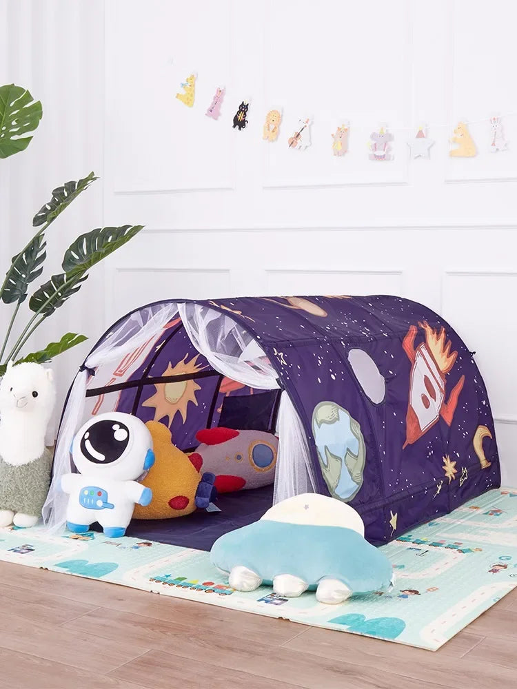 Portable Children's Star Rocket Bed Tent | Fun Mosquito Canopy