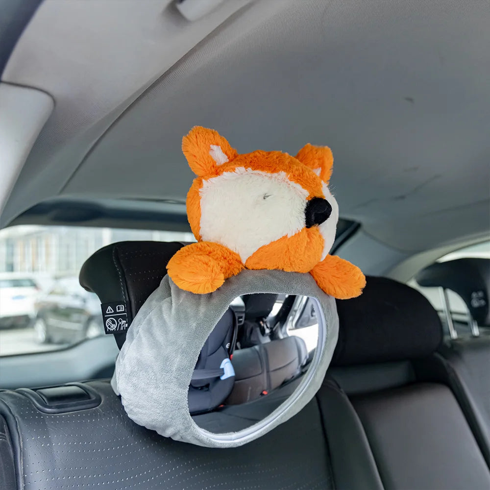 Baby Car Mirror for Safety | Easy View Cartoon Doll Design