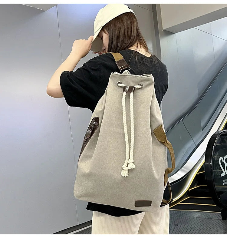 Retro Canvas Backpack Shoulder Bag | Stylish & Functional Gear