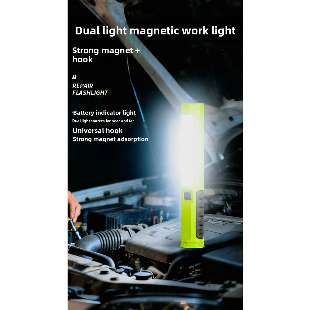 Dual-Side COB Foldable Work Light | Super Bright Emergency Flashlight