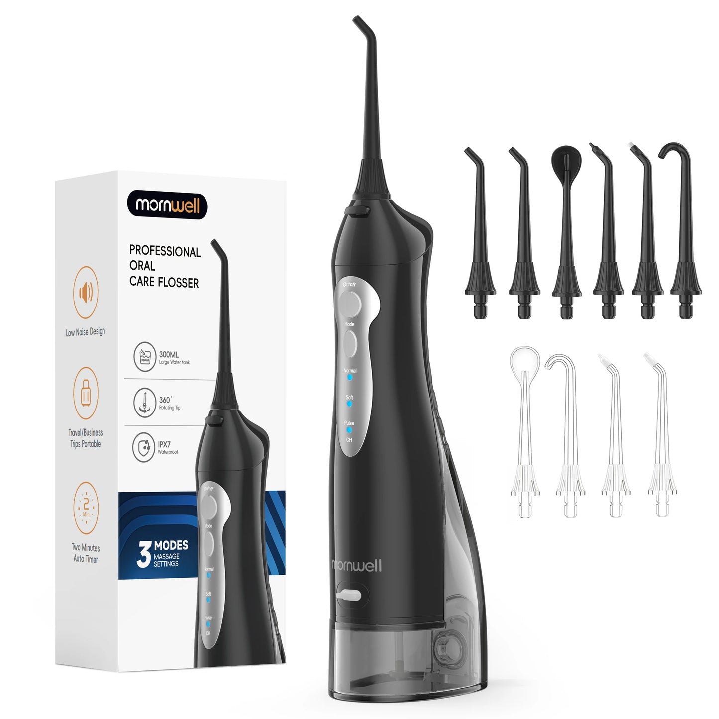 Irrigador dental inalámbrico portátil | Cuidado dental recargable por USB