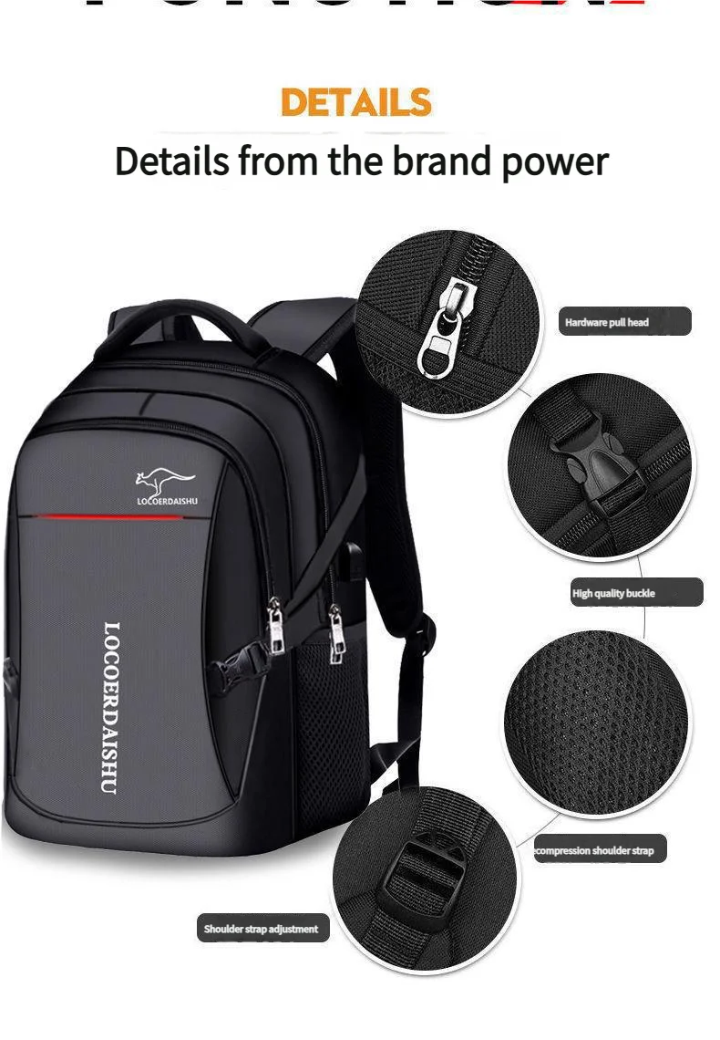 Large-Capacity Trendy Backpacks for School & Travel | Unisex