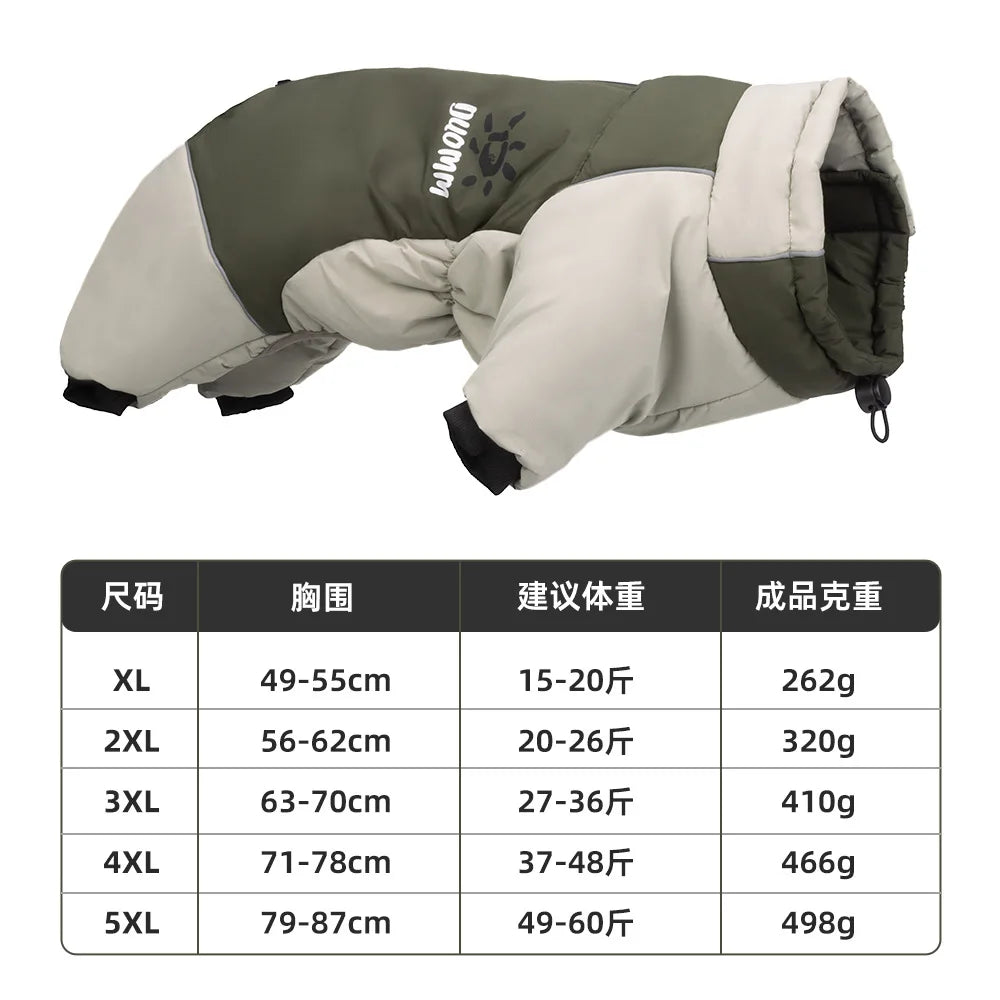 Large Dog Jacket | Reflective Waterproof Coat for Outdoor Safety
