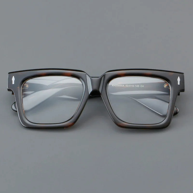 Customizable Retro Geometric Square Anti-Blue Light Eyewear