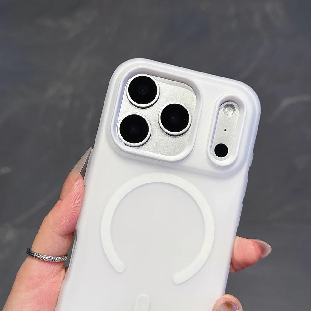 Magnetic Candy Color Wireless Charging Case for iPhone