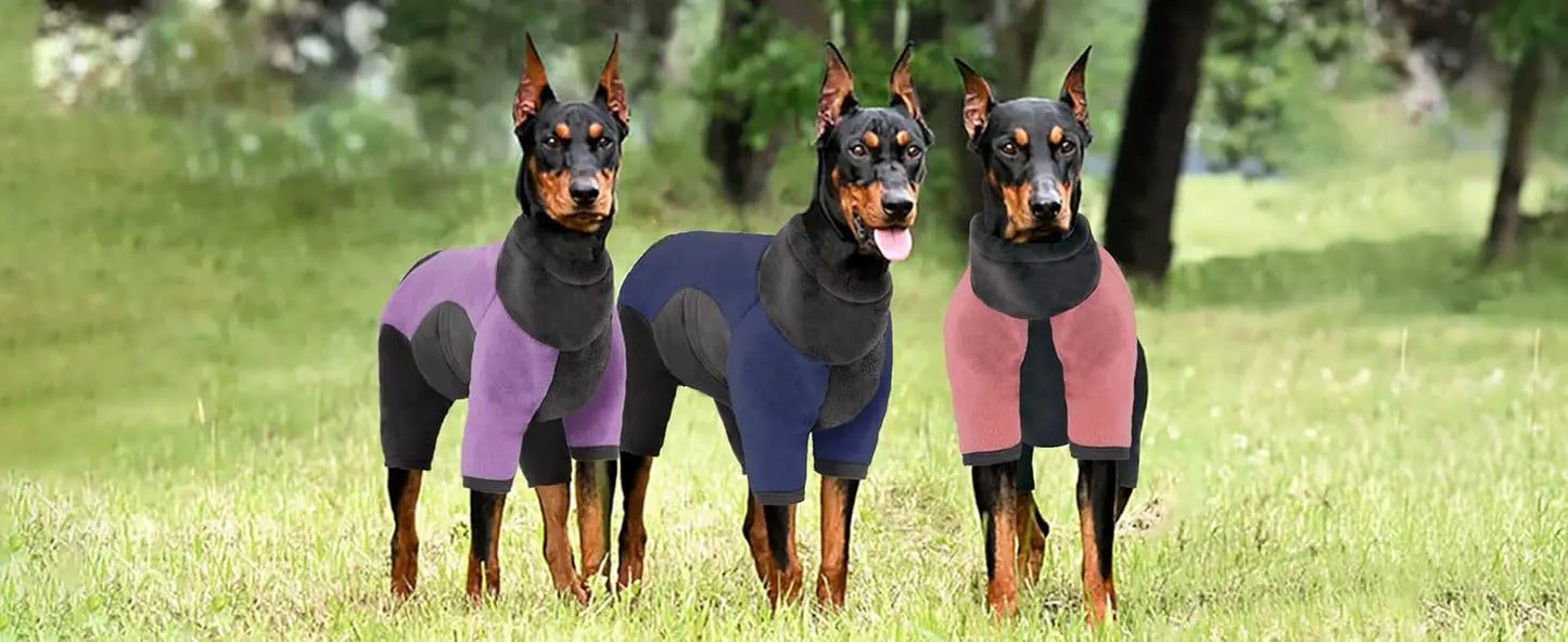 Dog Winter Coat | Warm Pullover Fleece Pajamas for Cold Weather