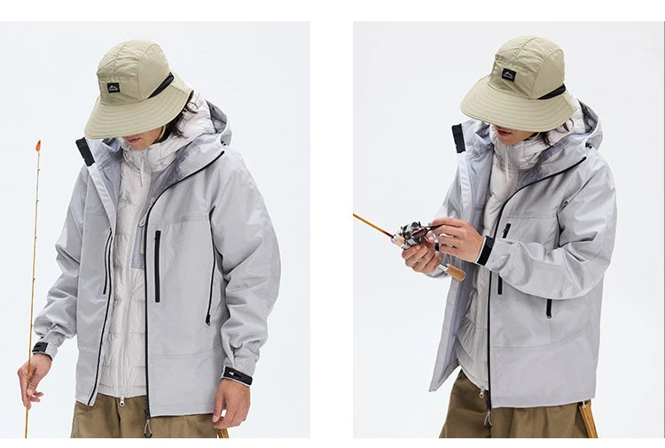Premium Waterproof Multi-Pocket Utility Mountain Jacket for All Seasons