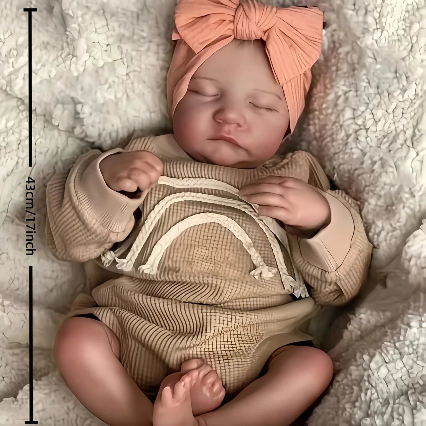 Lifelike Reborn Doll | Handmade 43cm Baby Art Doll